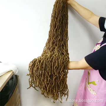 18-36 inch 21 roots/pack,Afro Locs twist Ombre Synthetic Braiding Hair extensions Blonde Long Locs twist Crochet braid hair